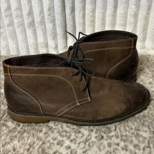 Johnston & Murphy brown, leather Copeland gum sole Chukka boots men’s  sz 12